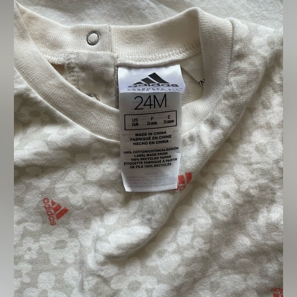 ADIDAS Baby One Piece Romper with Peplum Ruffle - Picture 3 of 3